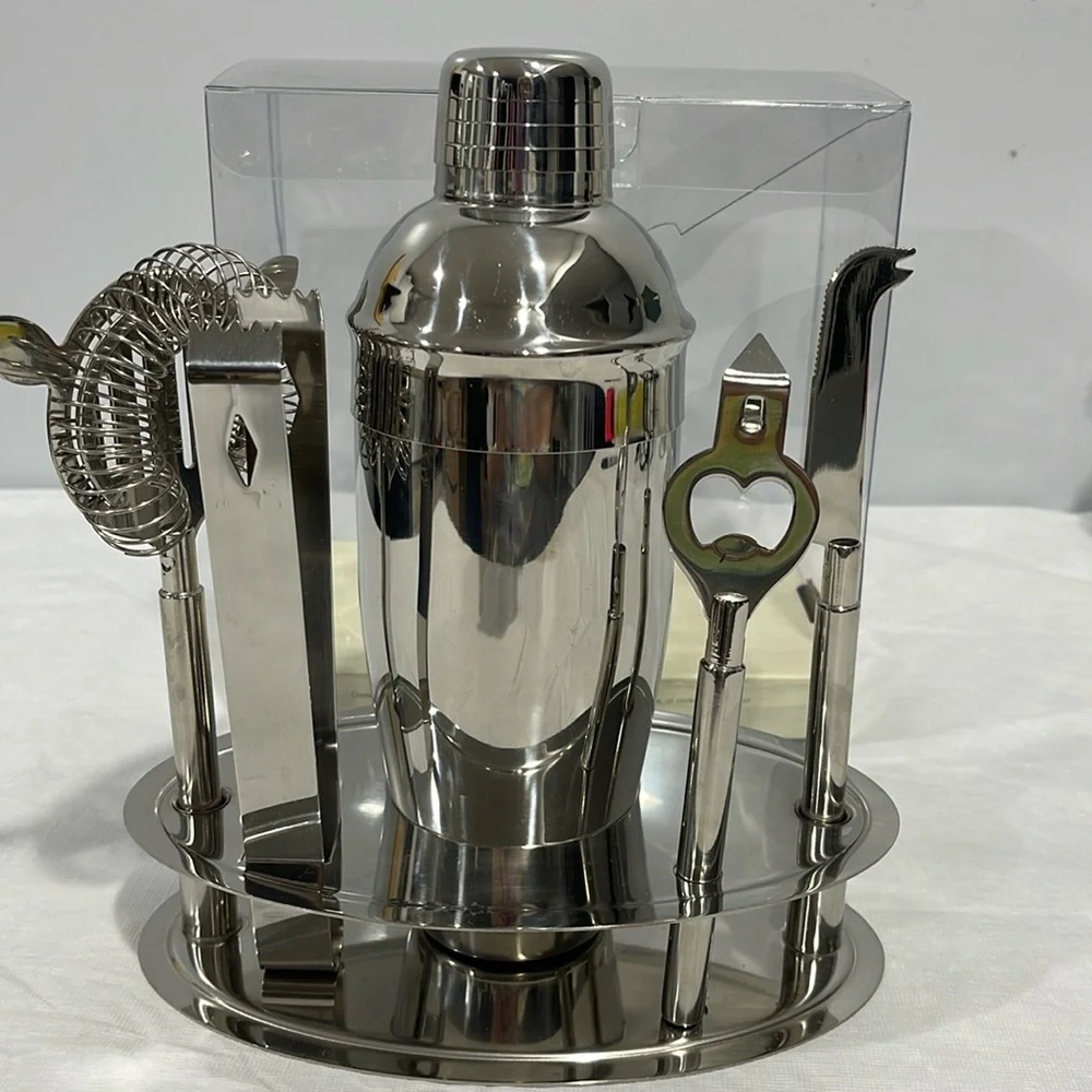 Pier 1 imports 18/8 Stainless steel Cocktails Shaker & Bar tools set